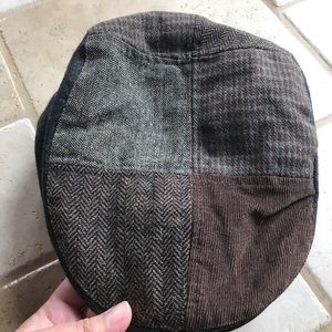 Mens Patchwork Driving Cap 